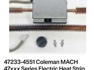 Coleman/Air Excel Heater Assembly