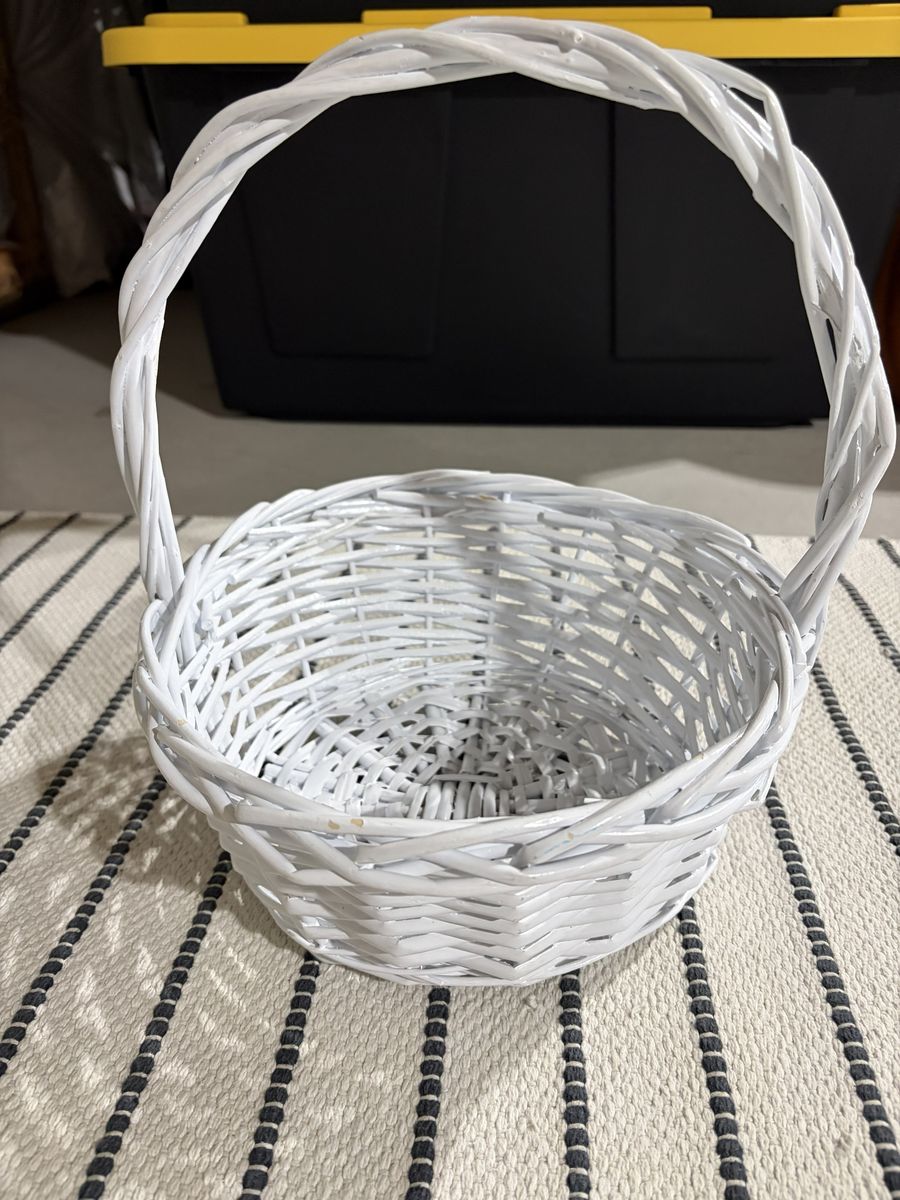 White Wicker Basket