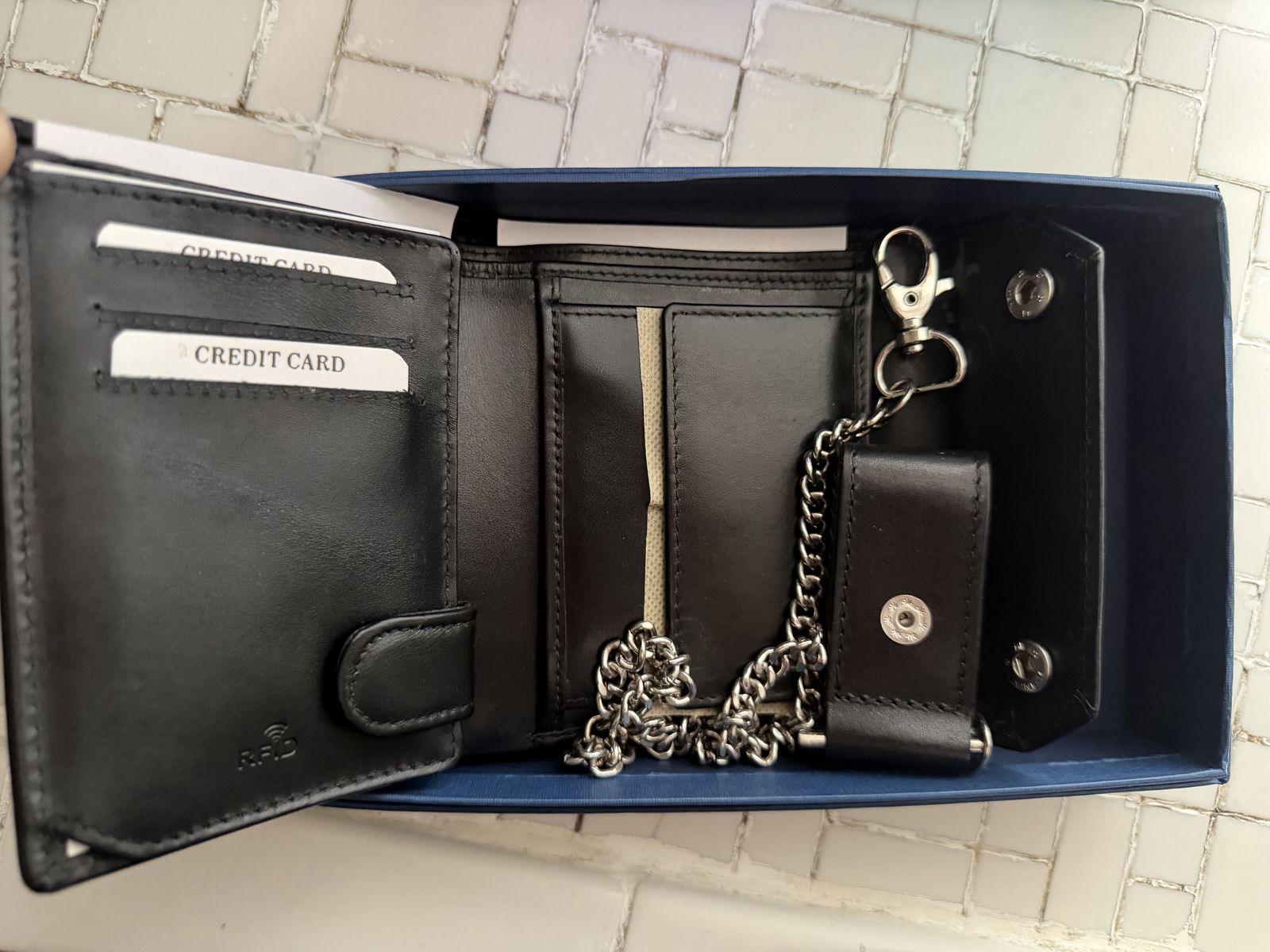 Leather Chain Wallet