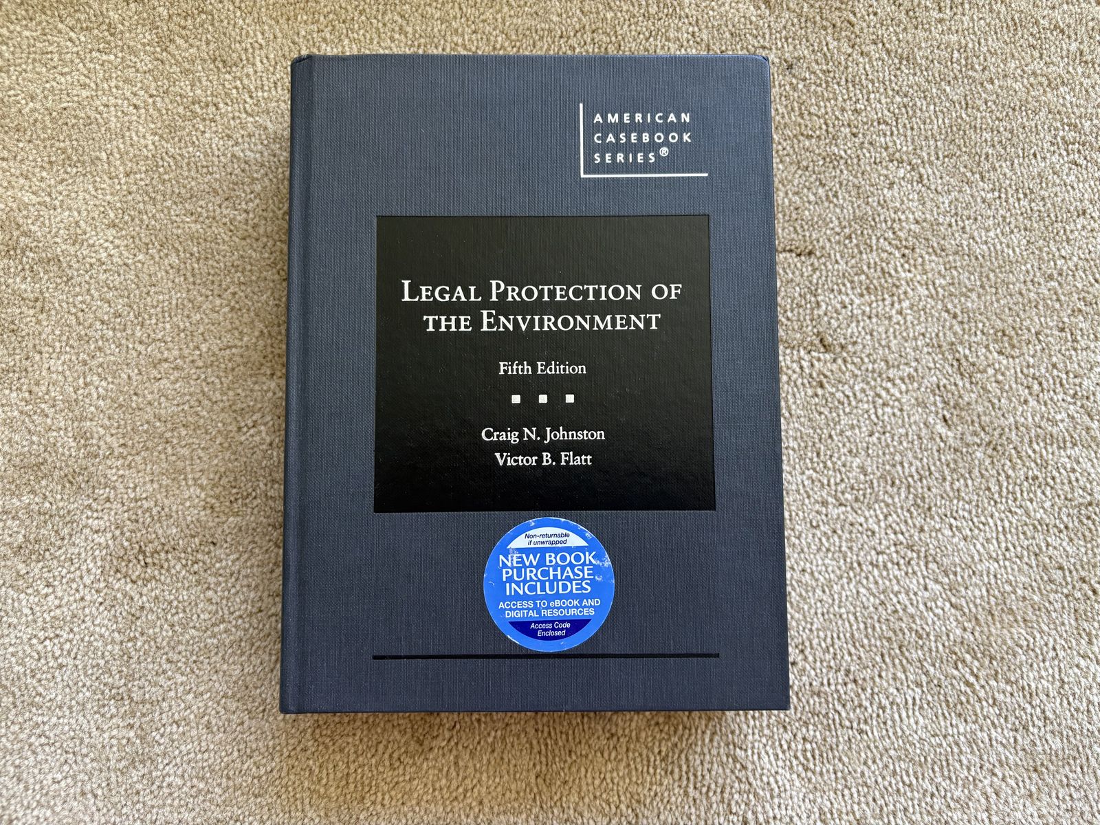 Legal Protection of the Environment Law Textbook (5th Edition)