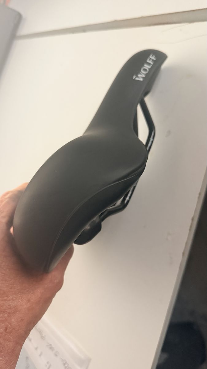 Wolff Black Cycling Saddle - Ergonomic Bike Seat for Comfort