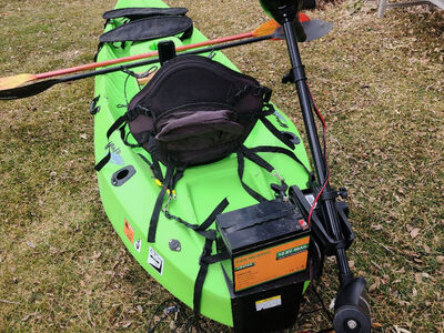 Manta Kayak With Electric Motor, Battery, Fish Finder