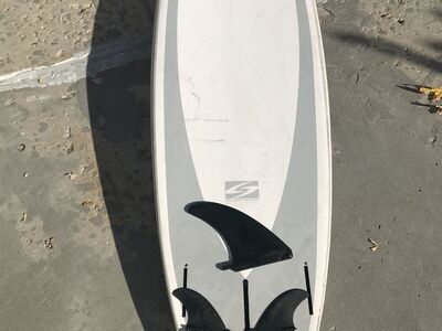 7 foot longboard surfboard surftech surf board resin epoxy softtop with fins