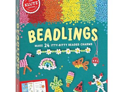 Beadlings ( Bead Kit ): Make 24 Itty-Bitty Beaded Charms (Klutz Craft Kit)