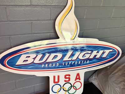 Bud light Olympic USA proud supporter sign
