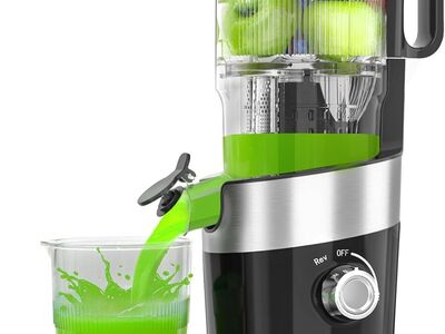 NEW Aeitto big mouth pro slow juicer HSJ-1908, 4.9 Wide Mouth Masticating, Black w/warranty