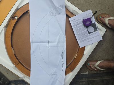 Brand New West Elm Floating Round Mirror – Sealed Mid-Century Modern Circle Mirror