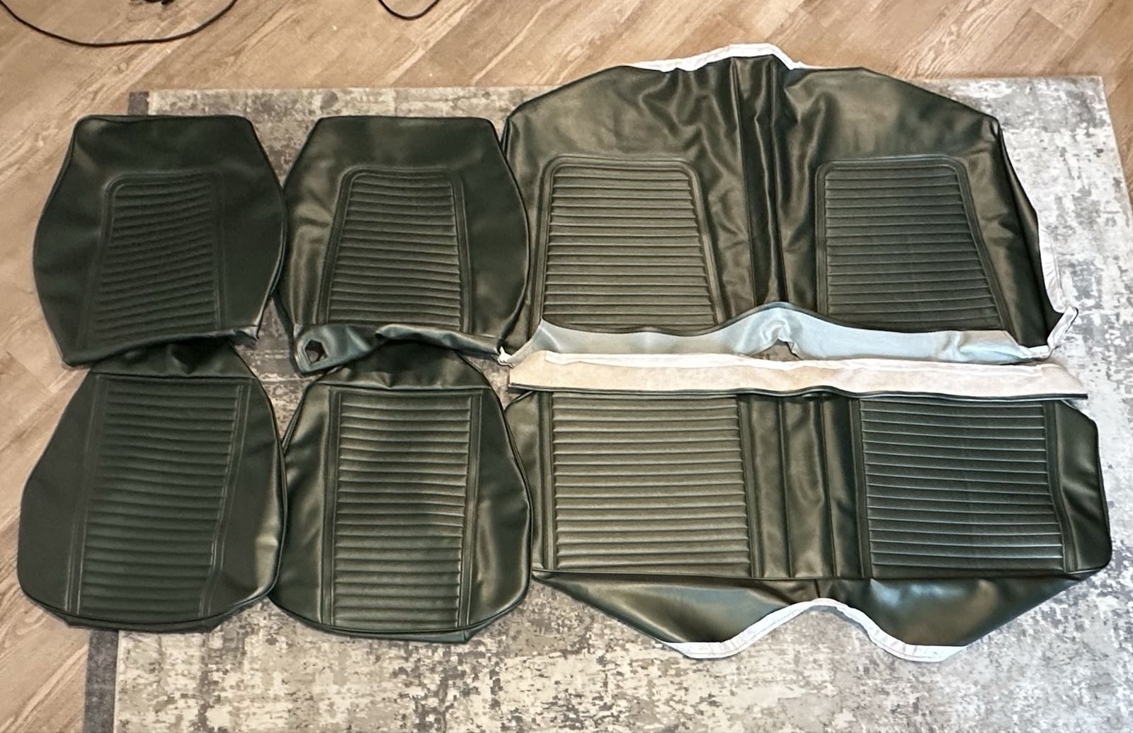Brand New 1967 Ford Mustang Seat Covers, Green