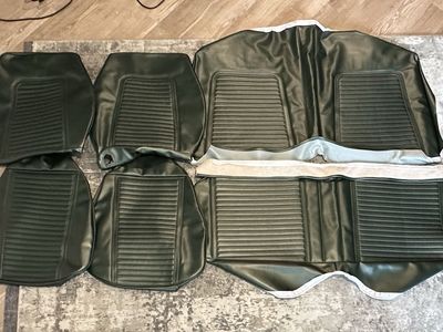 Brand New 1967 Ford Mustang Seat Covers, Green