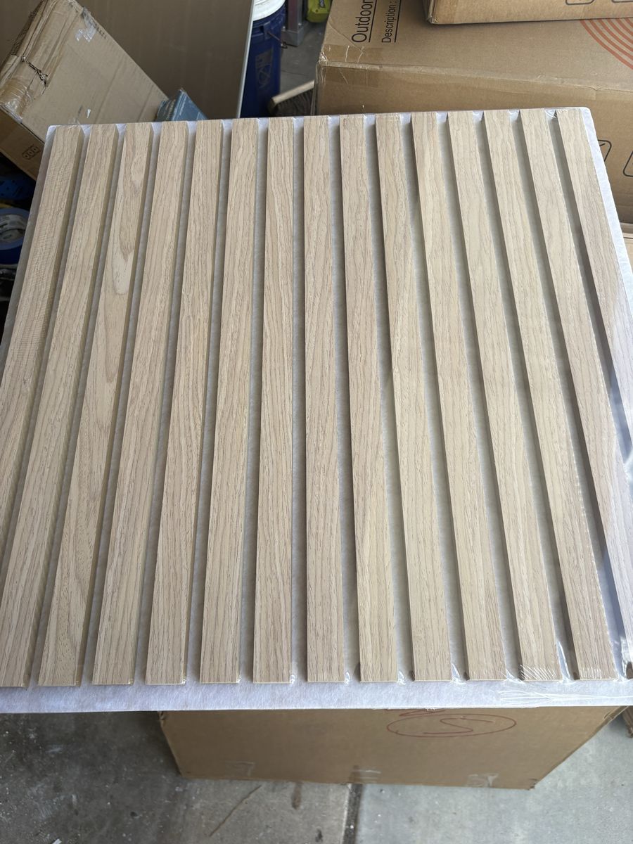 Unfinished Wood Slats - Natural Wood Wall Panels or Craft Material, New 4 pack