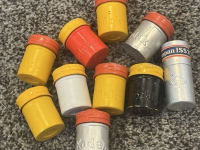 Vintage Metal Film Canisters