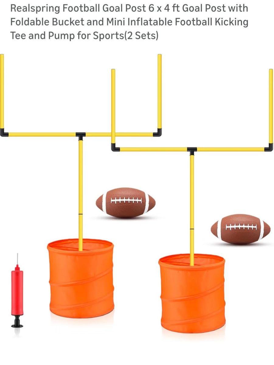 Realspring Football Goal Post 6x4 ft