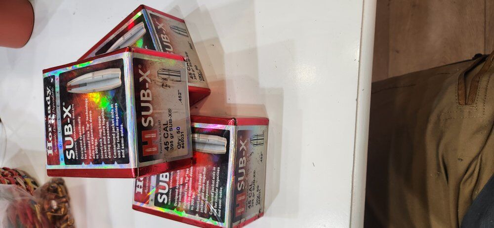 Hornady sub-X #45031, 45 caliber, 395 grain