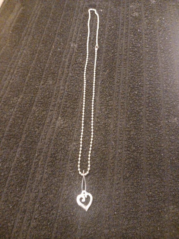 curled heart necklace