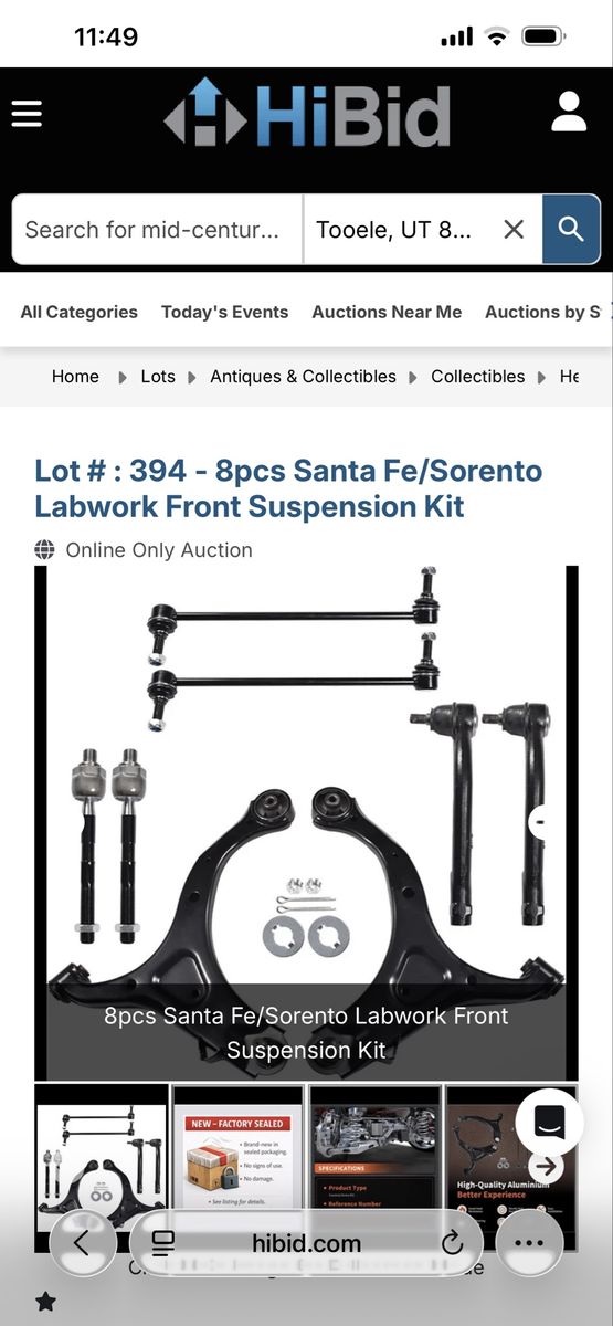 Labwork 8-Piece Front Suspension Kit for Hyundai Santa Fe (07-12) / Kia Sorento (11-13)