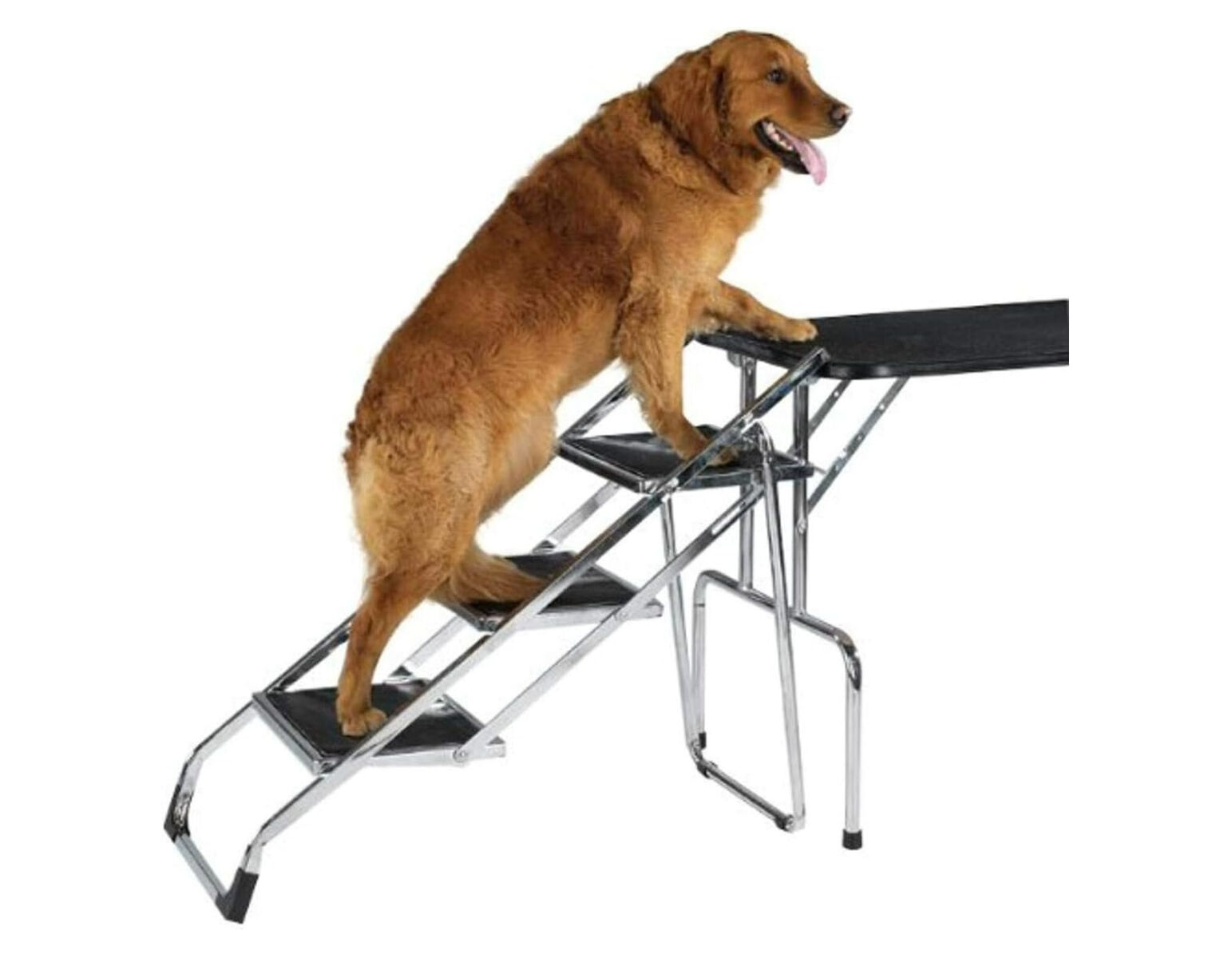 Master Equipment TP38403 Steel Portable Pet Stairs for Older Dogs, 30" H