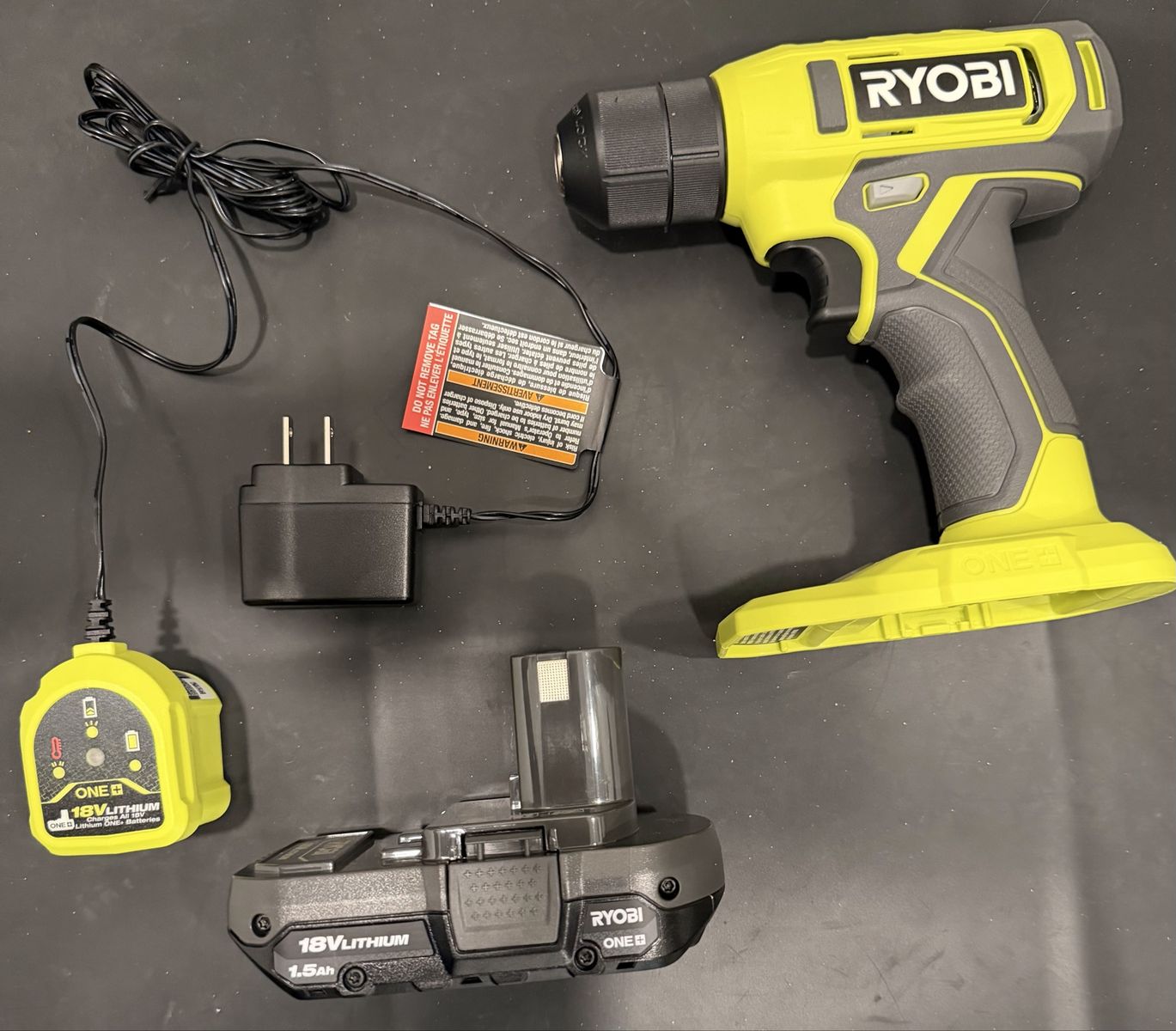 Ryobi ONE+ 18V Cordless Drill Driver Kit with 1.5Ah Lithium-Ion Battery and Charger