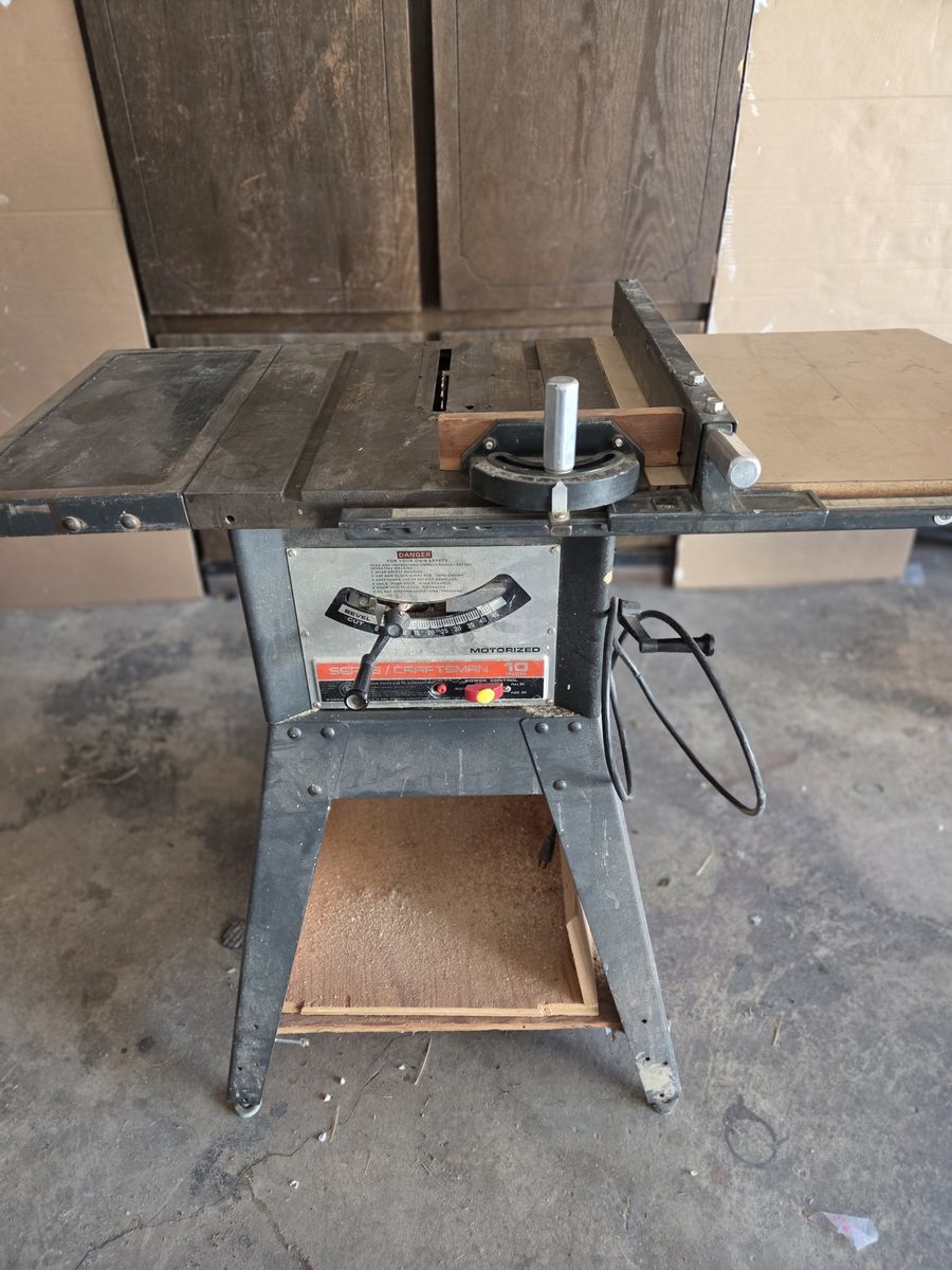 125 Craftsman 10" Radial Arm Saw and 25 Craftsman 10" Chop Saw