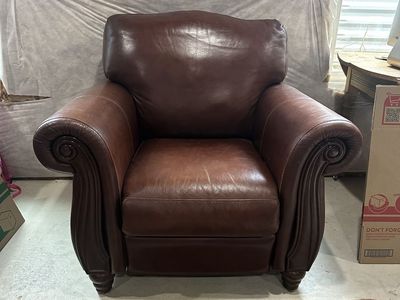 Dark Brown Leather Recliner