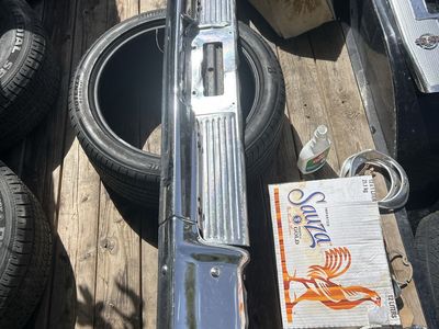 1963 Chevrolet Impala Complete Rear Bumper Assembly Chrome Used