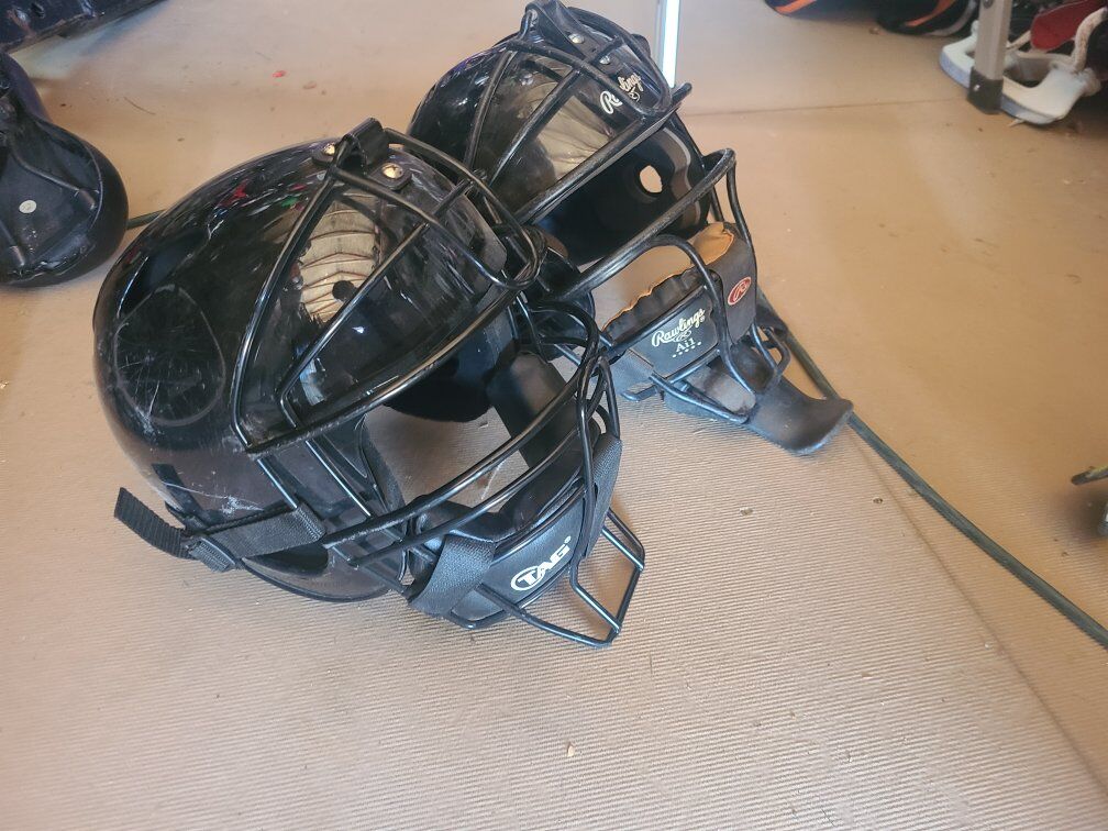 catchers helmets