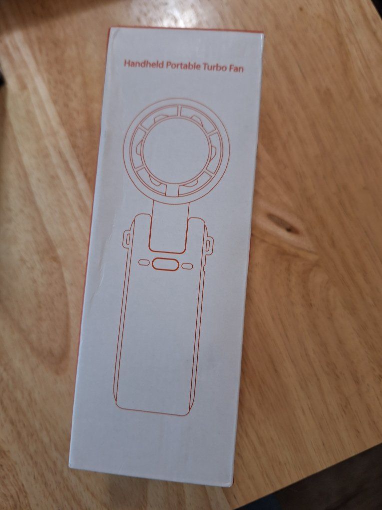 Handheld Portable Turbo Fan Mini Foldable Fan USB Rechargeable with Lanyard New