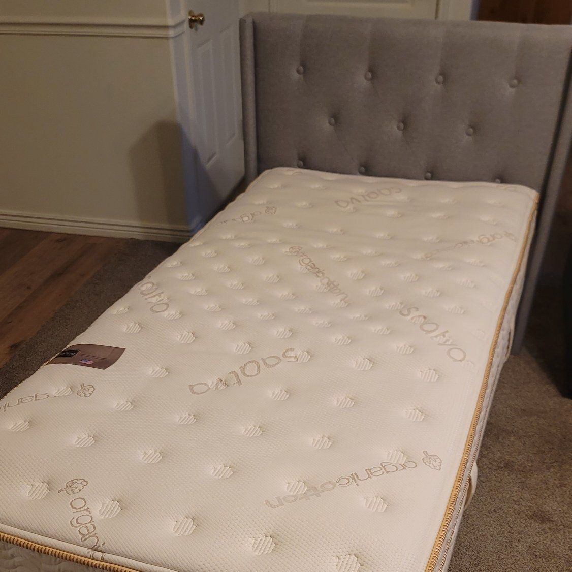 Saatva Classic twin xl mattress and bed frame