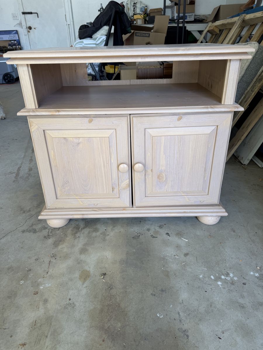 Wood TV Stand Console Cabinet Media Storage Entryway Table Nightstand