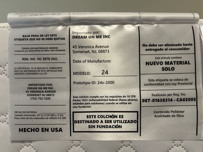 Colchón para cuna