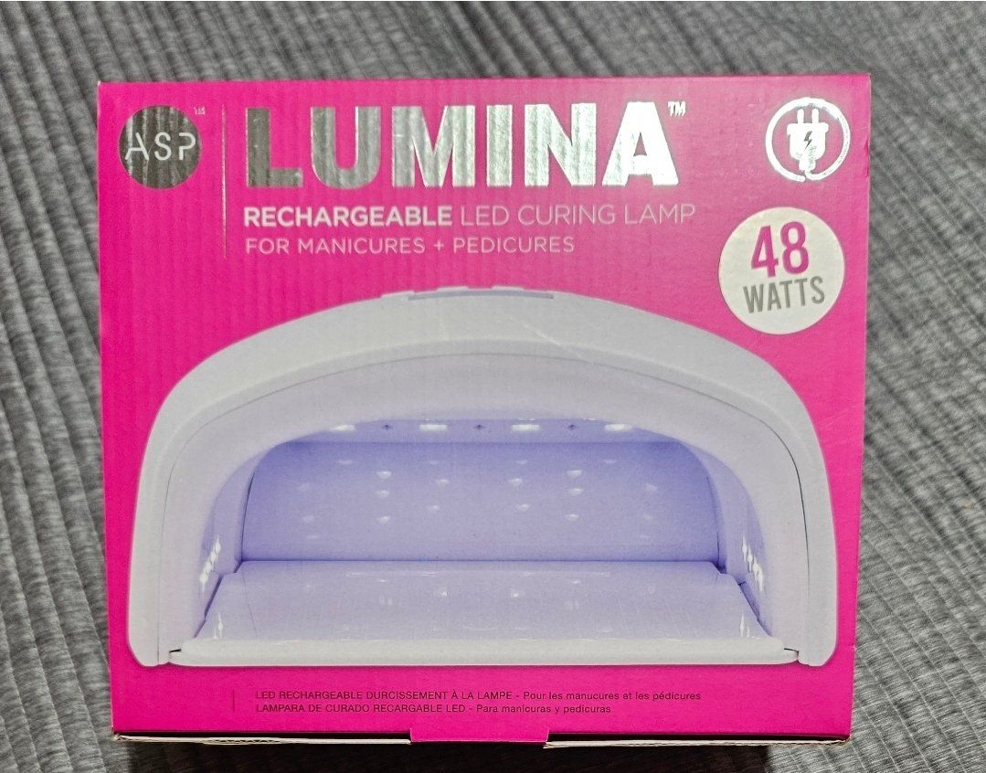 ASP GEL NAILS Lumina 48W LED Curing Lamp for Manicures & Pedicures