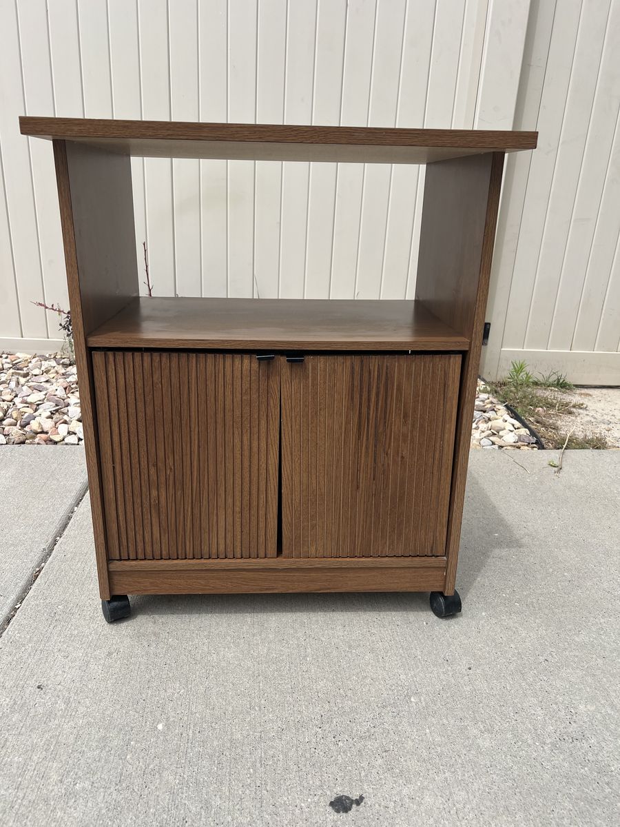 Cool Vintage Cabinet On Casters.