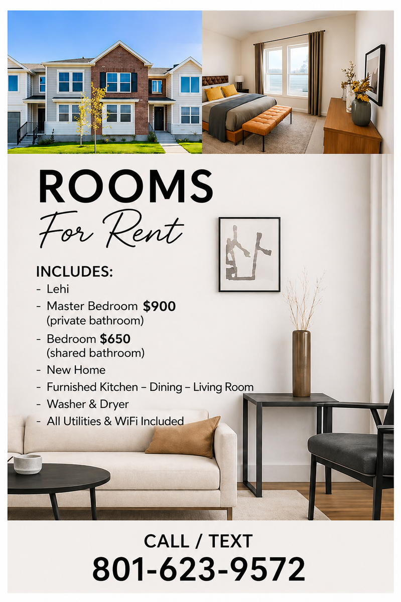 Rooms for Rent (lehi)