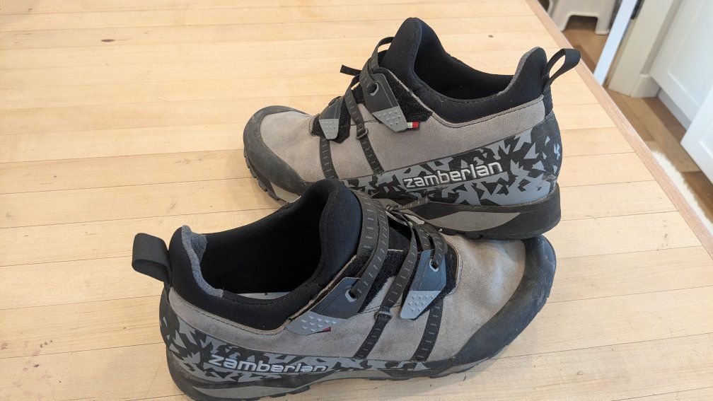 Zamberlan 214 Half Dome RR Hybrid Hiking & Approach Shoes - Men's US 11.5 - Grey Suede
