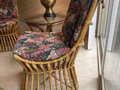 2 Vintage Rattan Chairs