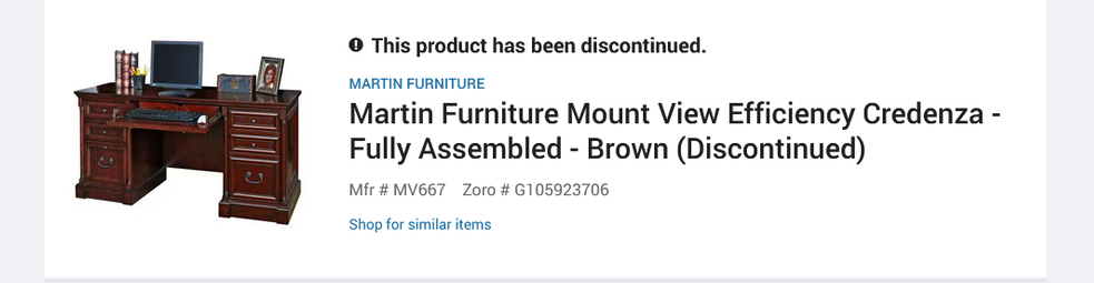 Martin Furniture Cherry desk and credenza, brand new