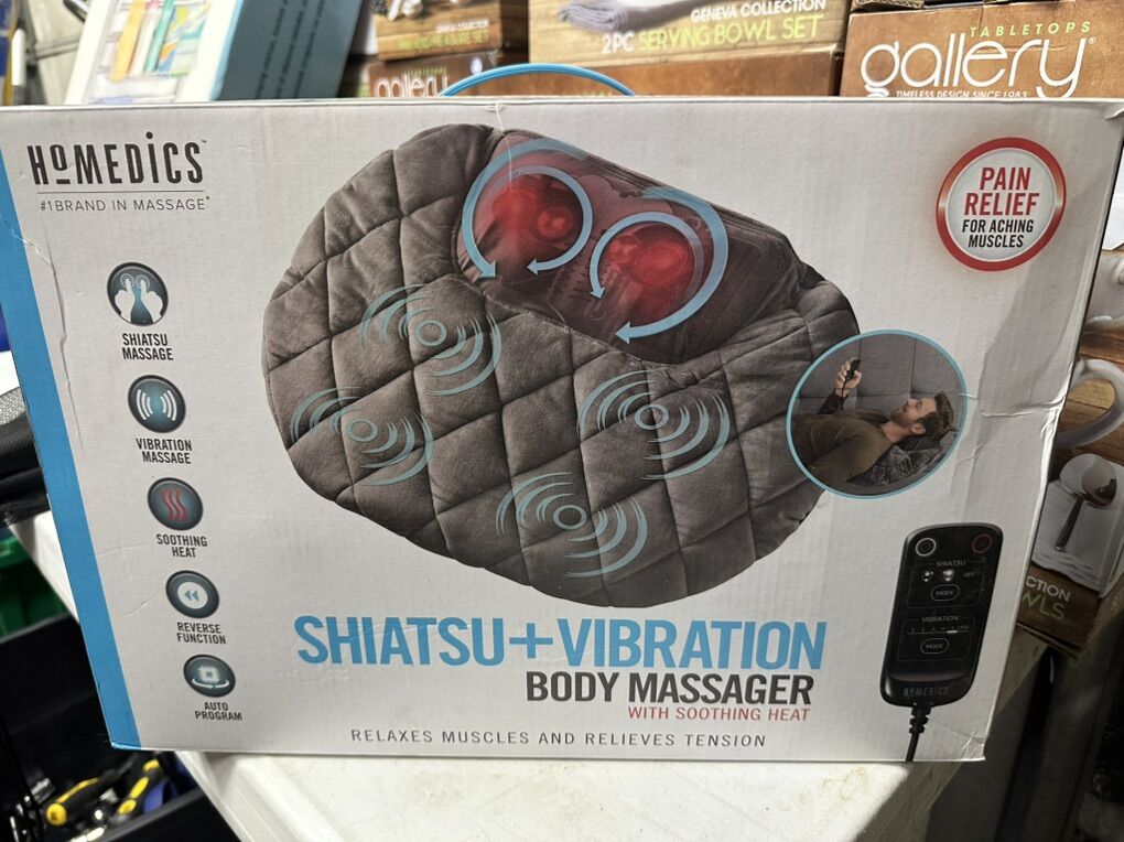 Homedics Shiatsu Vibration Body Massager With Heat