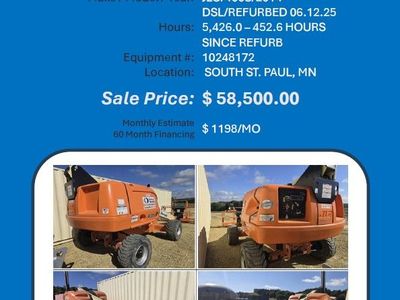 Boom lift JLG 400S reconditioned with 452 hrs since rebuild 2014