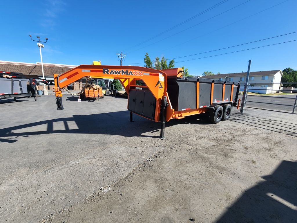 2026 RawMaxx 7X16 Gooseneck LTX 24K with 44 Side "