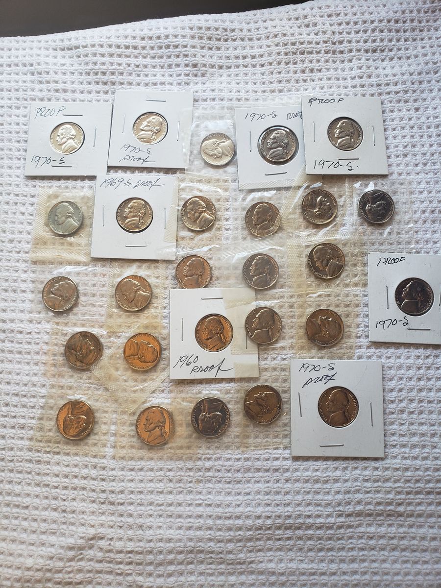 Cleaning the safe, large lot, Proofs and UNC coins