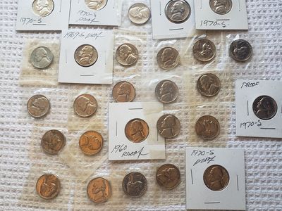 Cleaning the safe, large lot, Proofs and UNC coins