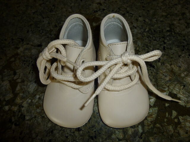 Leather Baby Lace Up Shoes - Made in Spain -Great Gift!