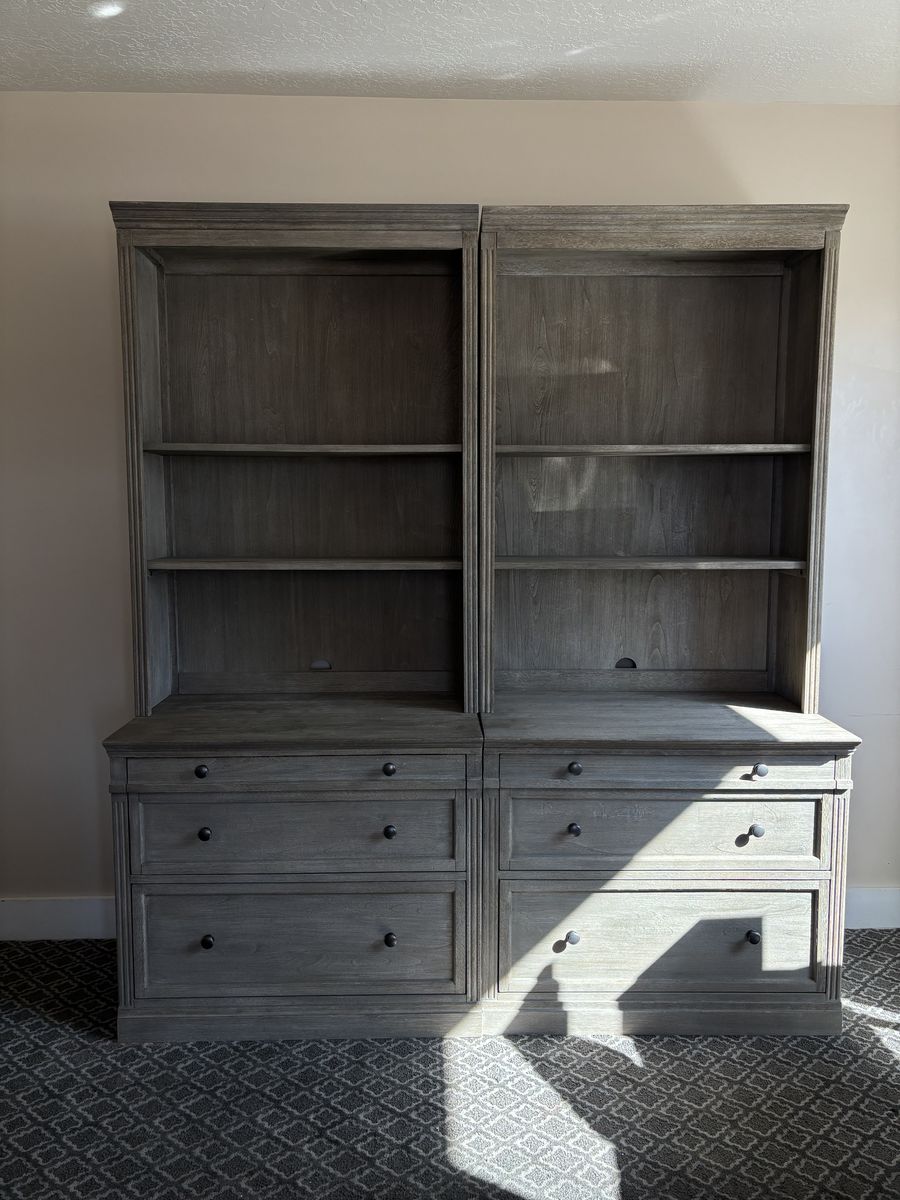Pair of Pottery Barn Livingston Bookcase
