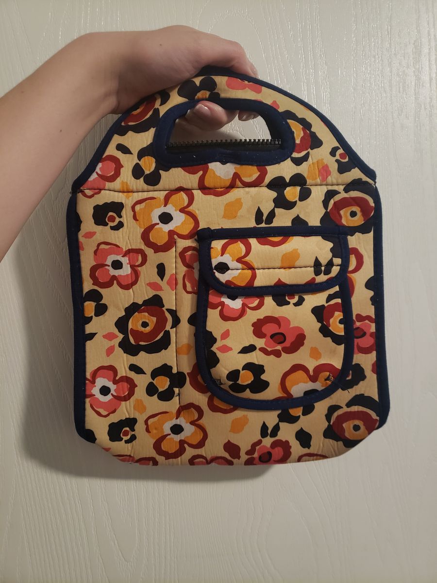 Cute Floral Lunch Bag- 100% Polyester