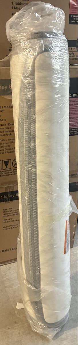 Mubulily full size mattress. Factory sealed. Unknown if 8 or 10 thick.