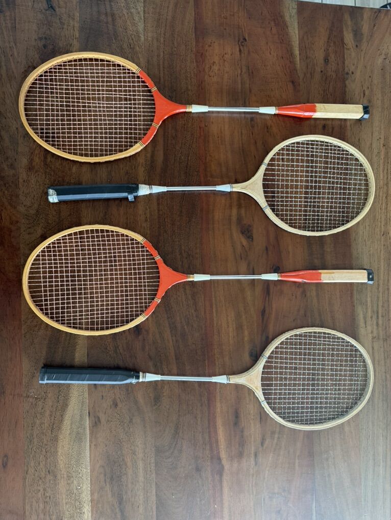 Vintage badminton rackets. Reduced Price