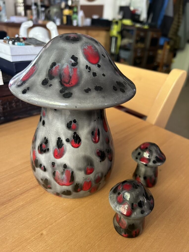 Vintage Ceramic Mushrooms