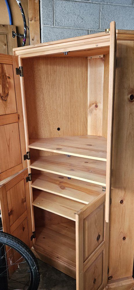 Wooden corner cabinet