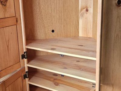 Wooden corner cabinet