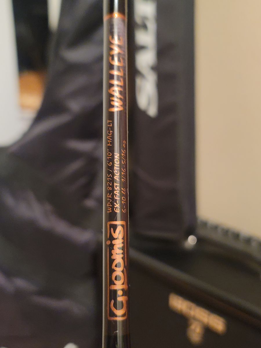 G Loomis Walleye spinning rod
