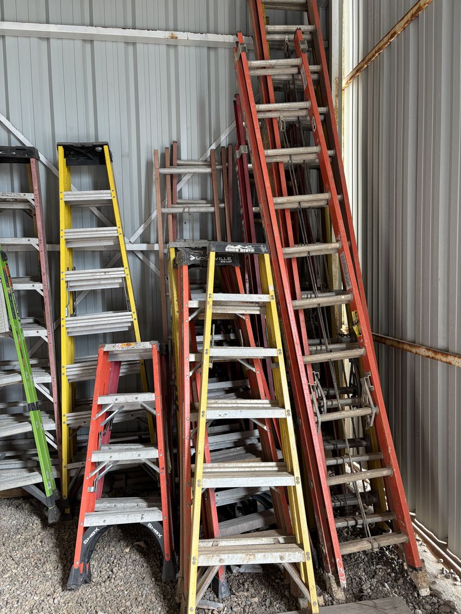 Assorted Used Ladders - Werner, Louisville, Little Giant - Various Sizes & Types